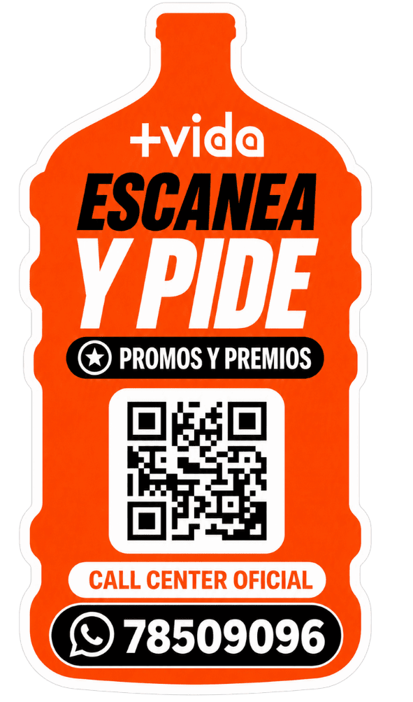 Sticker promocional +Vida